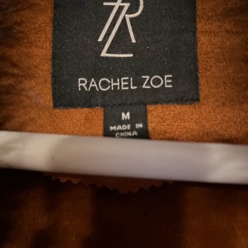 Rachel Zoe Brown Suede fur Coat Size M - Picture 4 of 16